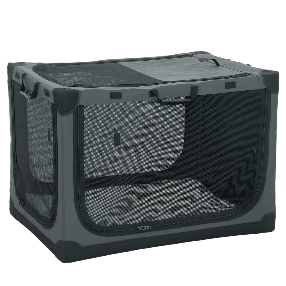 Hundetransportbox faltbar mit Kissen waschbar bis 30kg