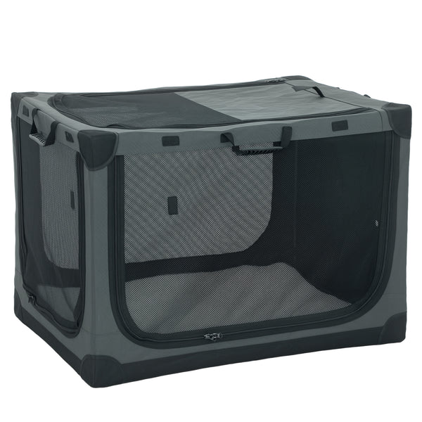 Hundetransportbox faltbar mit Kissen waschbar bis 30kg