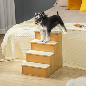 Haustiertreppe mit 4 Stufen für Hunde und Katzen bis 30kg