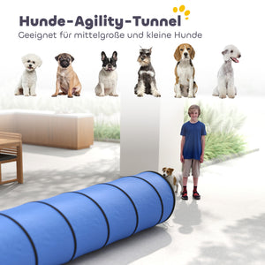 Hundetunnel Agility Spieltunnel für kleine und mittlere Hunde