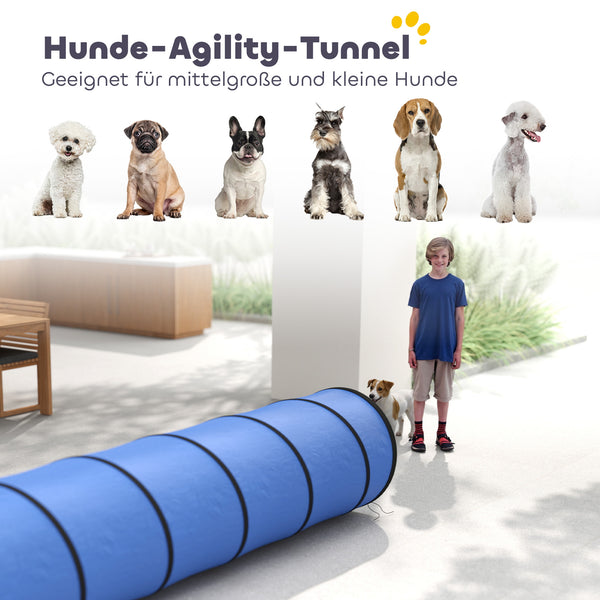 Hundetunnel Agility Spieltunnel für kleine und mittlere Hunde
