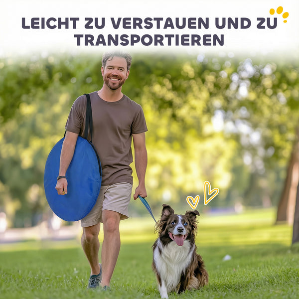 Hundetunnel Agility Spieltunnel für kleine und mittlere Hunde