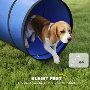 Hundetunnel Agility Spieltunnel für kleine und mittlere Hunde