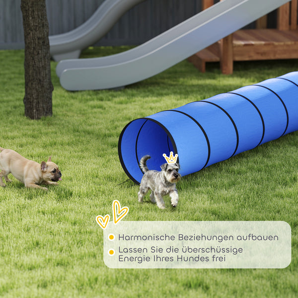 Hundetunnel Agility Spieltunnel für kleine und mittlere Hunde