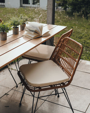 Gartenstuhl JUNO braun 2er Set