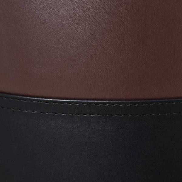 Standboxsack Veganleder, Kunststoff 160–185 cm Schwarz, Rot