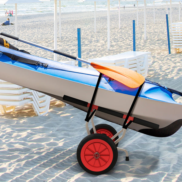Kajakwagen Bootswagen verstellbar für Transport bis 100kg Alu