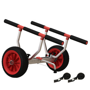 Kajakwagen Bootswagen verstellbar für Transport bis 100kg Alu