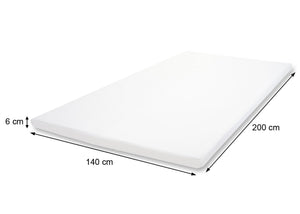 Kaltschaum Matratzentopper Matratzenauflage 6cm 140x200cm