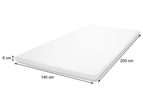 Kaltschaum Matratzentopper Matratzenauflage 6cm 140x200cm