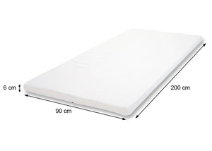Kaltschaum Topper Matratzenauflage Matratzenschoner 6cm 90x200cm
