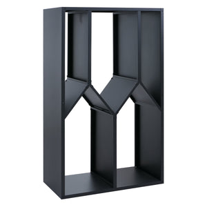 Kaminholzregal Brennholzregal Metall Outdoor, Kaminholzregal anthrazit 160x95x50cm