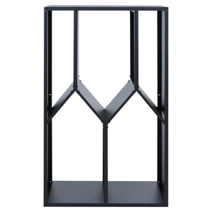 Kaminholzregal Brennholzregal Metall Outdoor, Kaminholzregal anthrazit 160x95x50cm