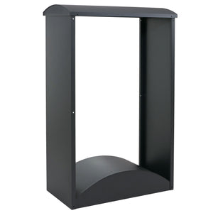 Kaminholzregal Brennholzregal Metall anthrazit 160x98x50cm für Kamin & Outdoor