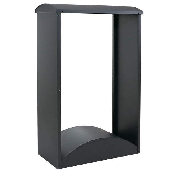 Kaminholzregal Brennholzregal Metall anthrazit 160x98x50cm für Kamin & Outdoor