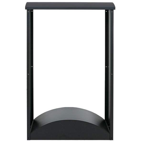 Kaminholzregal Brennholzregal Metall anthrazit 160x98x50cm für Kamin & Outdoor