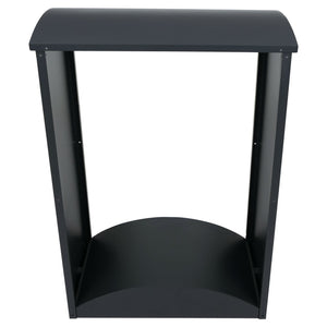 Kaminholzregal Brennholzregal Metall anthrazit 160x98x50cm für Kamin & Outdoor