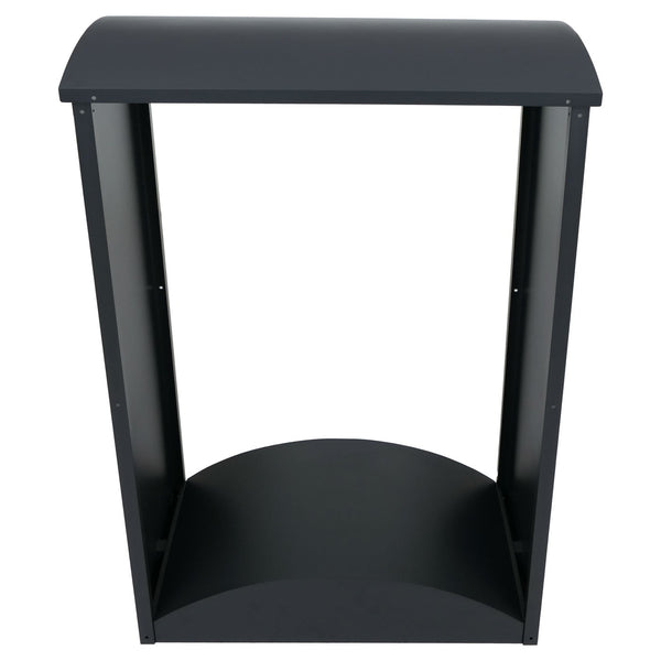 Kaminholzregal Brennholzregal Metall anthrazit 160x98x50cm für Kamin & Outdoor