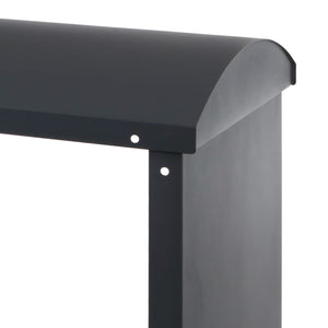 Kaminholzregal Brennholzregal Metall anthrazit 160x98x50cm für Kamin & Outdoor