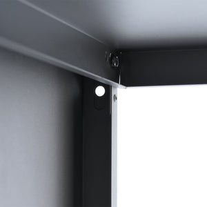 Kaminholzregal Brennholzregal Metall 160x95x50cm Grau Kamin Holzregal Outdoor