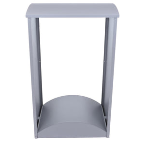 Kaminholzregal Brennholzregal Feuerholzregal Metall Grau 160x98x50cm Outdoor