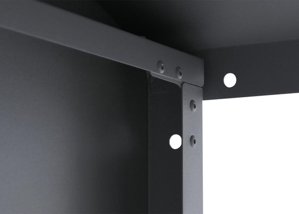 Kaminholzregal Brennholzregal Feuerholzregal Metall Grau 160x98x50cm Outdoor