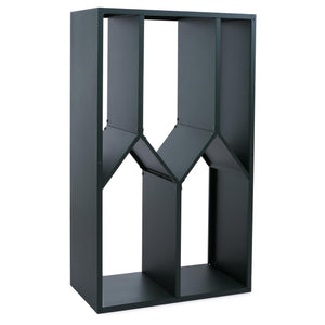 Kaminholzregal Brennholzregal Metall Outdoor, Holzregal 160x95x50cm grün