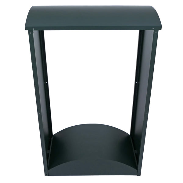 Kaminholzregal Brennholzregal Metall Grün Outdoor Regal 160x98x50 cm