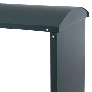 Kaminholzregal Brennholzregal Metall Grün Outdoor Regal 160x98x50 cm