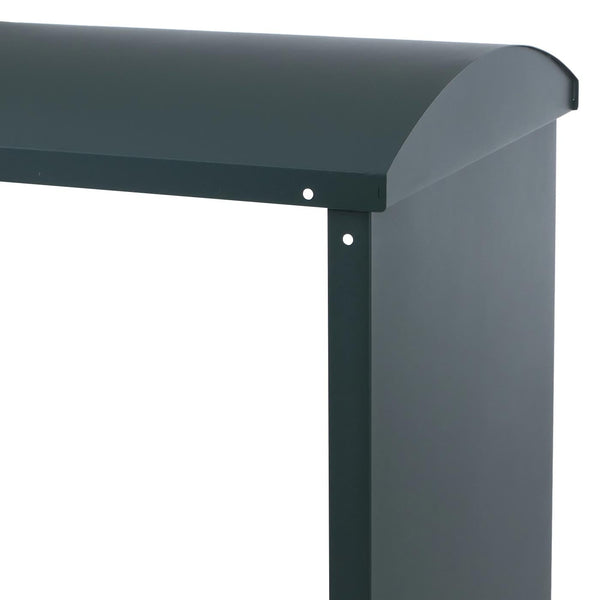 Kaminholzregal Brennholzregal Metall Grün Outdoor Regal 160x98x50 cm