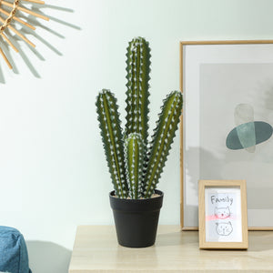 Kaktus Kunstpflanze künstlich im Topf Deko für Büro 53cm