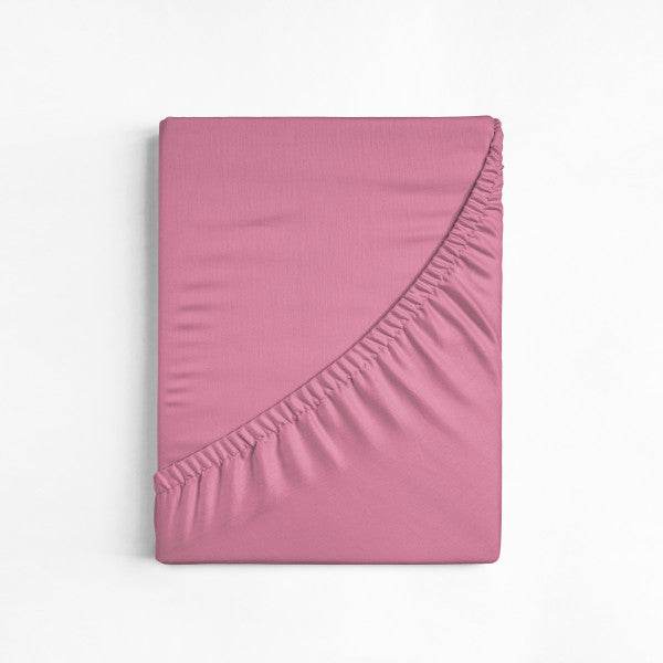 Baumwolle Spannbettlaken Rosa 200 x 220 cm
