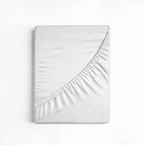 Baumwolle Spannbettlaken Weiss 160 x 220 cm