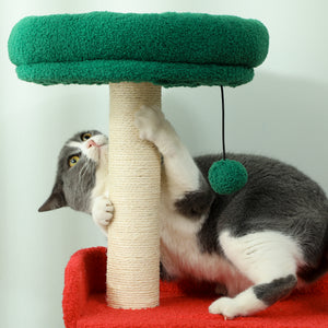 Katzenbaum 6 Ebenen mit Höhle Spielball & Sisal-Säulen bis 5kg 135cm Mehrfarbig