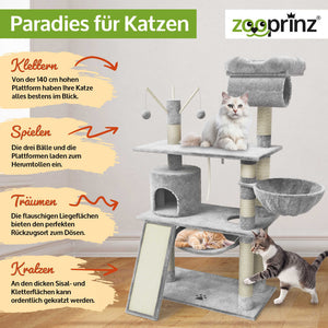 Katzenbaum Emelly Hellgrau