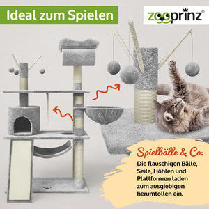 Katzenbaum Emelly Hellgrau