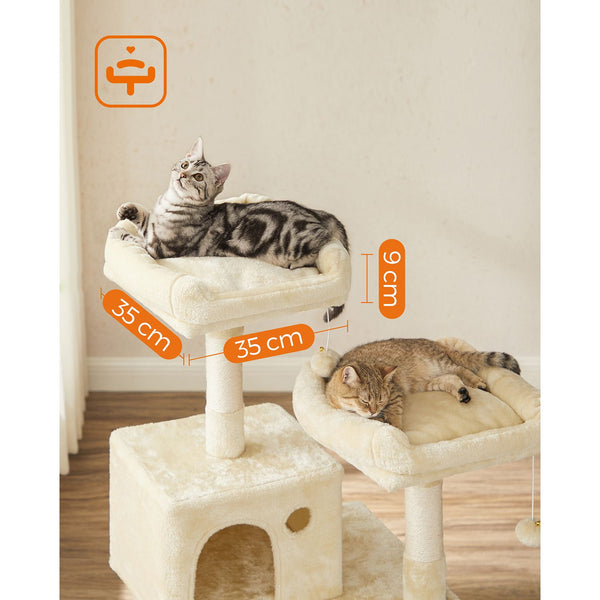 Katzenbaum Kratzbaum 143cm Beige