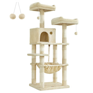 Katzenbaum Kratzbaum 143cm Beige