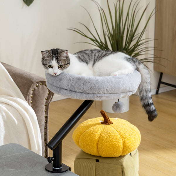 Katzenbett höhenverstellbar drehbar für Schreibtisch waschbar