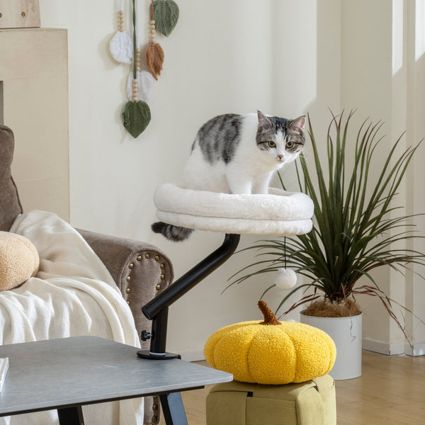 Katzenbett höhenverstellbar drehbar für Schreibtisch waschbar