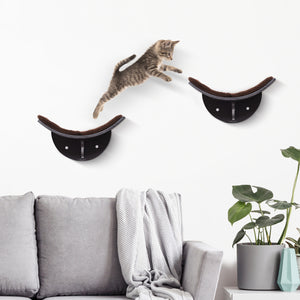 Katzenbett Wandmontage 41x28x21cm Braun