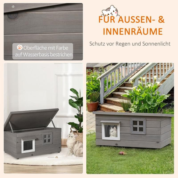 Katzenhaus Katzenvilla Outdoor Katzenhütte