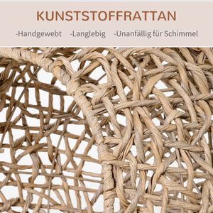 Katzenhöhle Katzenhaus mit Kissen Ø52x58cm Natur