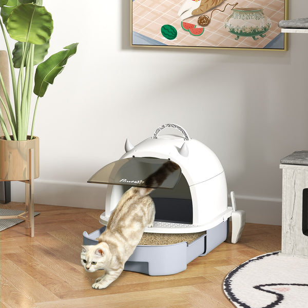 Katzenklo mit Deckel Schublade und Schaufel für Katzen