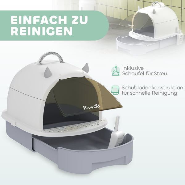 Katzenklo mit Deckel Schublade und Schaufel für Katzen
