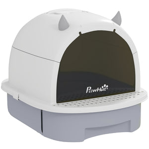 Katzenklo mit Deckel Schublade und Schaufel für Katzen