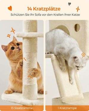 Katzenkratzbaum XXL Kratzbaum 206cm Beige