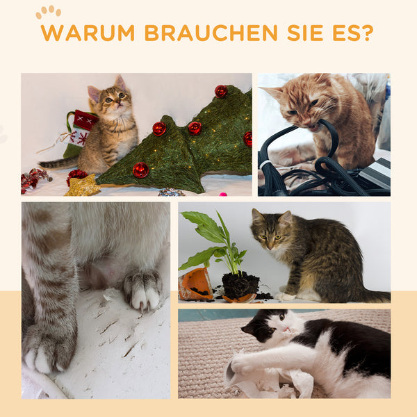 Katzenlaufrad mit Bremse und Kratzbrett 91cm Eiche