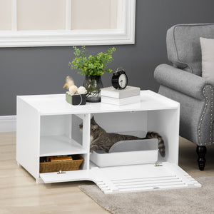 Katzenschrank mit Magnettür praktisch und stilvoll Weiss