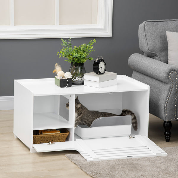 Katzenschrank mit Magnettür praktisch und stilvoll Weiss